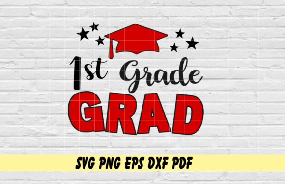 1st Grade Grad with Graduation Cap