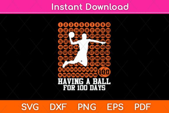 Basketball 100 SVG Design: A Versatile Graphic for Crafts and Local Branding