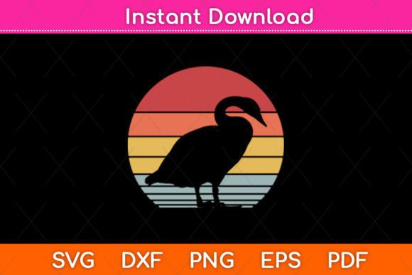 Duck Farm Animal Duck Lover Duck Retro: A Vintage SVG for Crafts and Graphics