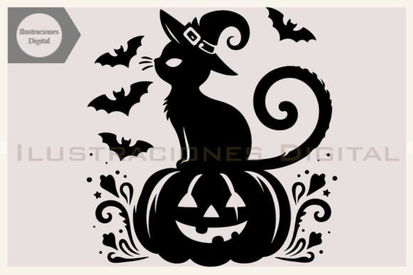 Halloween Cute Cat Vector Clipart: A Must-Have Graphic for Crafts and Seasonal Projects