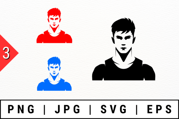 Muscular Man Silhouettes: A Bold Graphic Design Asset for Crafts and Local Branding