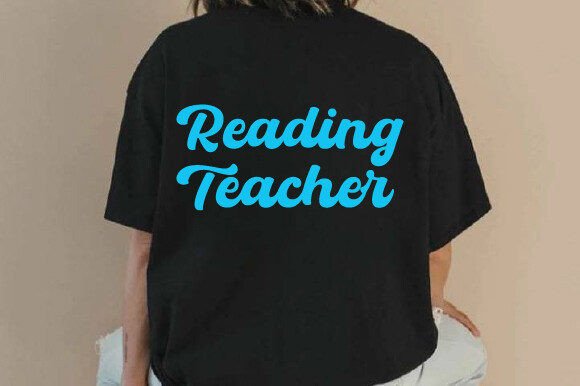 Retro Reading Teacher SVG PNG – A Solid Graphic Design Asset for T-Shirt Designs