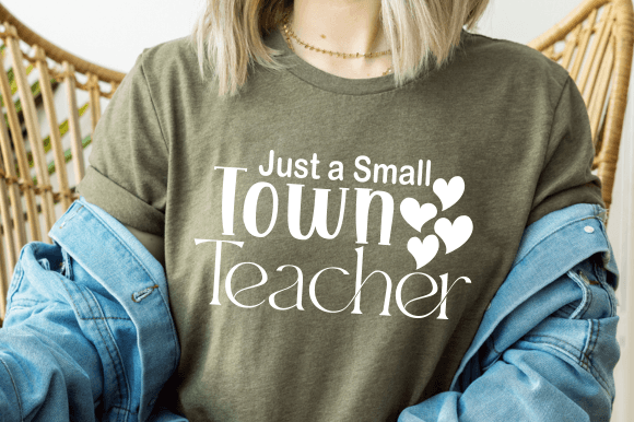 Small Town Teacher SVG PNG: A Versatile Graphic Design Asset for T-Shirt Designs and More
