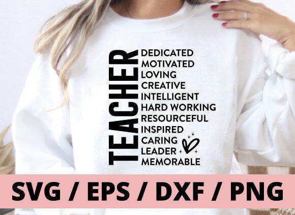 Teacher SVG: A Versatile Graphic Design Asset for T-Shirt Designs and Marketing